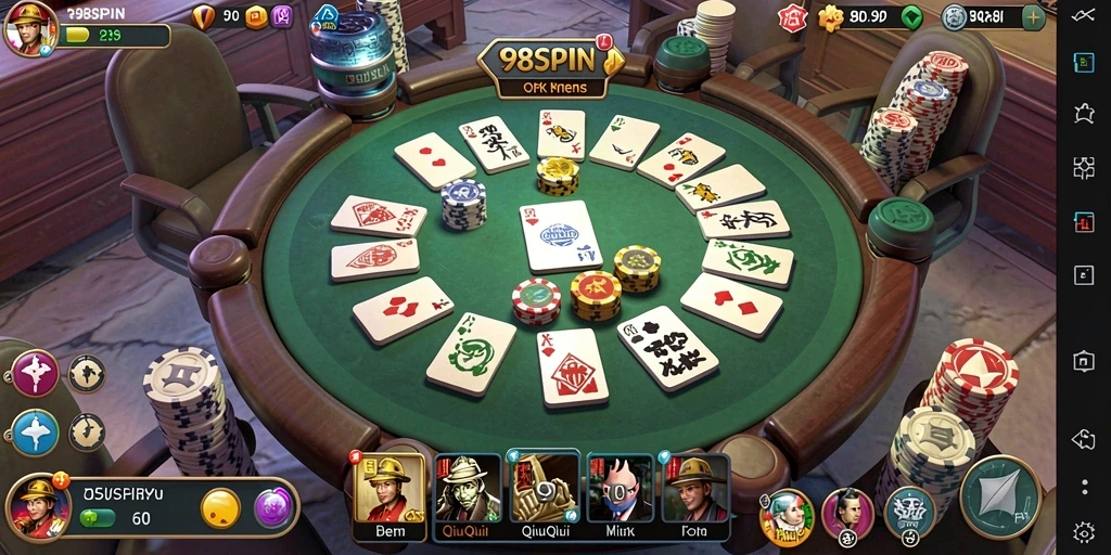 Screenshot gameplay QiuQiu di 98SPIN dengan suasana yang mengesankan.