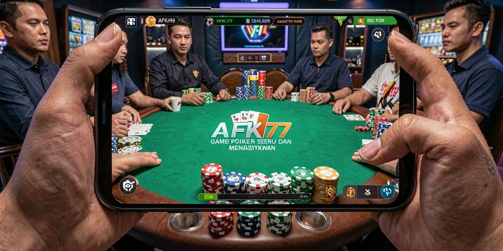Tampilan gameplay Poker di AFK77 yang menarik dan interaktif.