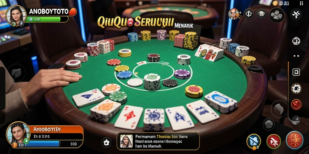 Screenshot ANOBOYTOTO yang memperlihatkan aksi permainan QiuQiu.