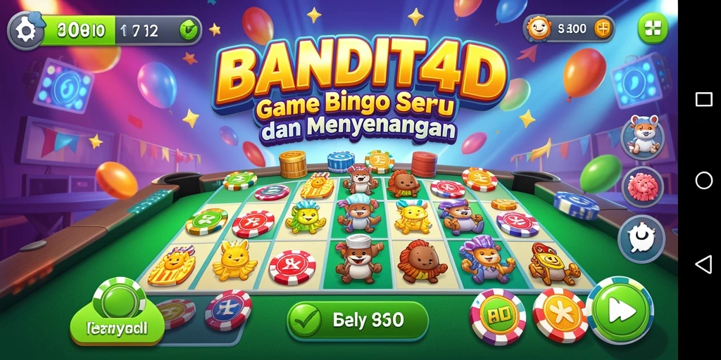 Screenshot utama <strong>BANDIT4D</strong> menampilkan gameplay Bingo yang seru dan interaktif.