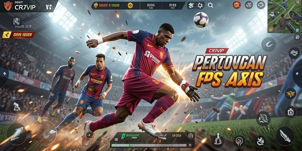 Screenshot gameplay CR7VIP menampilkan pertempuran FPS yang seru.