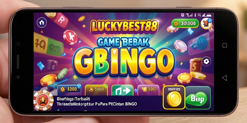Gameplay seru LUCKYBEST88 dengan angka yang dipanggil dan bingo yang menunggu.