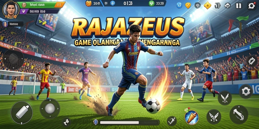 Tampilan gameplay RAJAZEUS yang seru dan kompetitif.