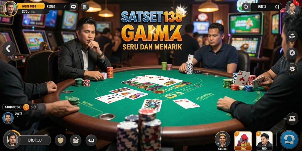 Screenshot gameplay SATSET138 menunjukkan keseruan bermain poker.