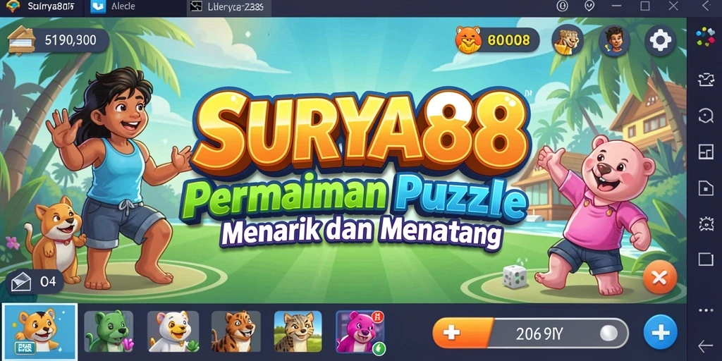 Tampilan gameplay menarik dari SURYA88 dengan berbagai puzzle seru.