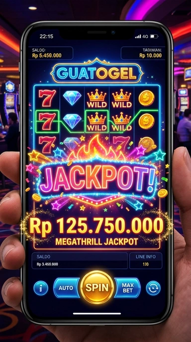 Tampilan antarmuka aplikasi guatogel yang menarik.